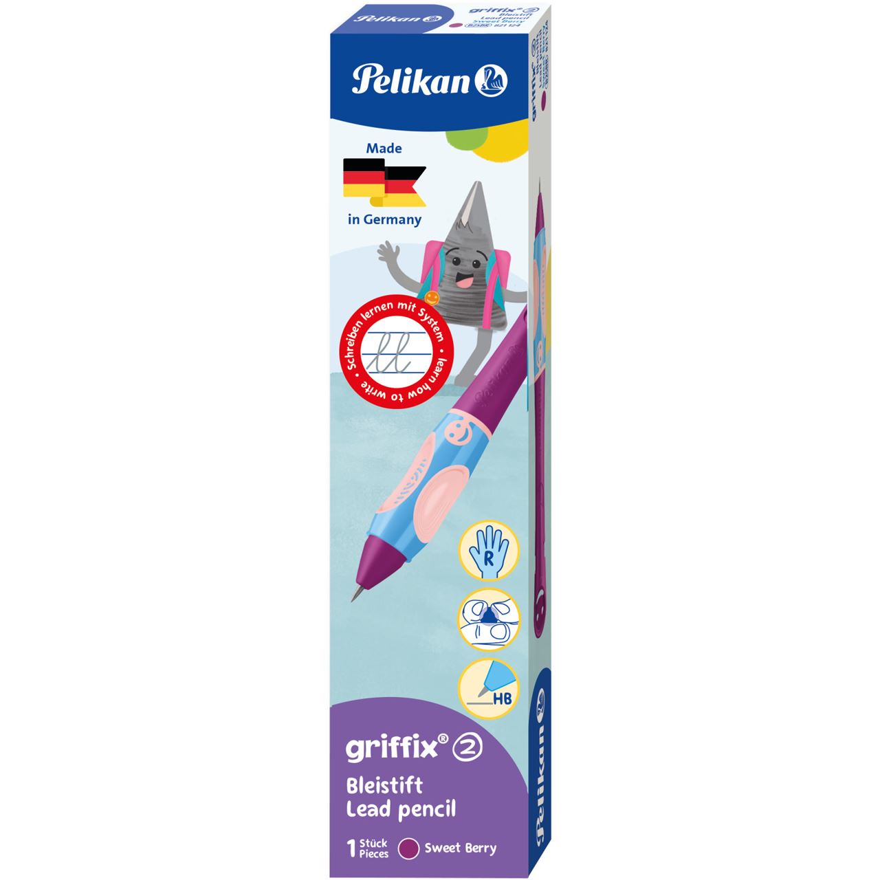 Pelikan griffix Bleistift Rechtshänder Sweet Berry Faltschachtel