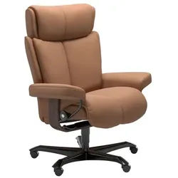 Stressless Bürostuhl Magic Office Leder Braun Batick Latte M (Medium)