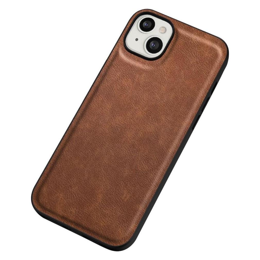 Cover-Discount iPhone 15 Plus - Retro Schutzhülle mit Kunstleder braun (Apple iPhone 15 Plus) (660156943A)