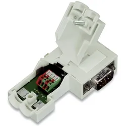 Wago 750-971 PROFIBUS-Feldbusstecker, mit D-Sub-Stecker, 9-polig, lichtgrau 750971