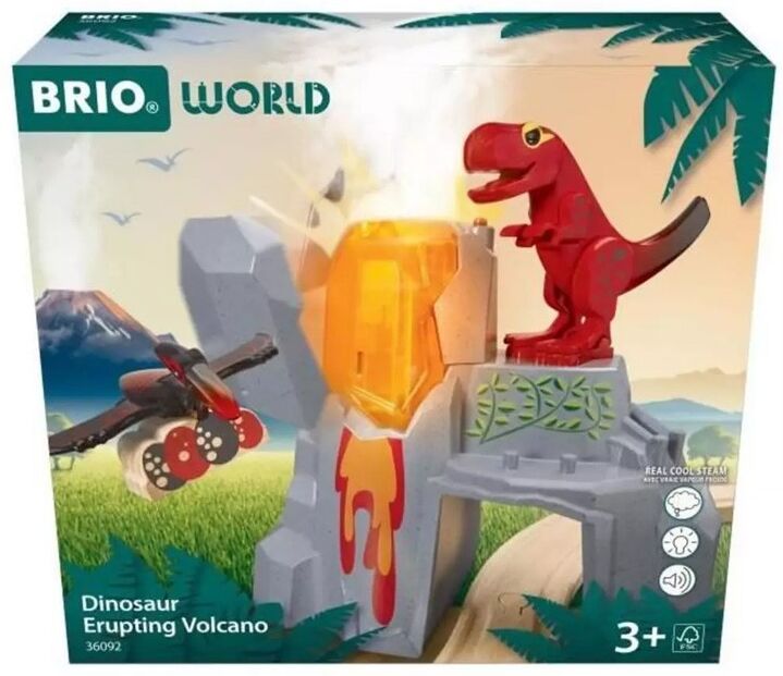 Brio Volcan Dinosaure en Eruption