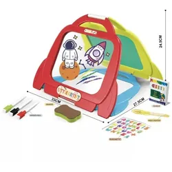 4-in-1 Zeichenbrett mit Zubehör - 14 Teile