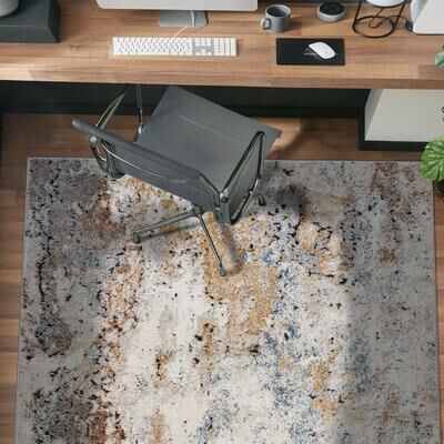World Rug Gallery Muted Multi-Tonal Abstract Area Rug