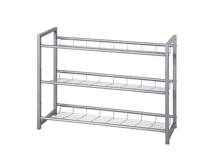 Schuhregal Kelowna II 80 x 60 x 30cm Silber