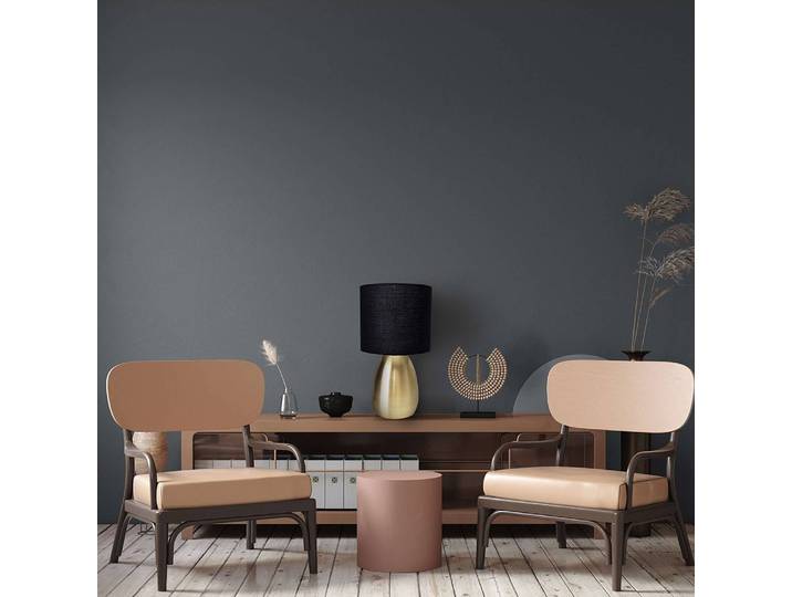 Lampe Aurum Ø 18cm Doré/Noir/Noir/Doré Coton E14