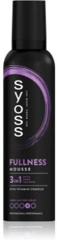 Syoss Fullness mousse com fixação extra forte 250 ml. Fullness