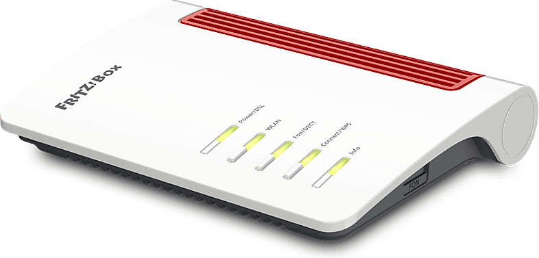 Router - AVM FRITZ!Box 7530 AX, 1800 Mbit/s, Wi-Fi 6, USB para NAS, LAN Gigabit, Conexión analógica, Blanco