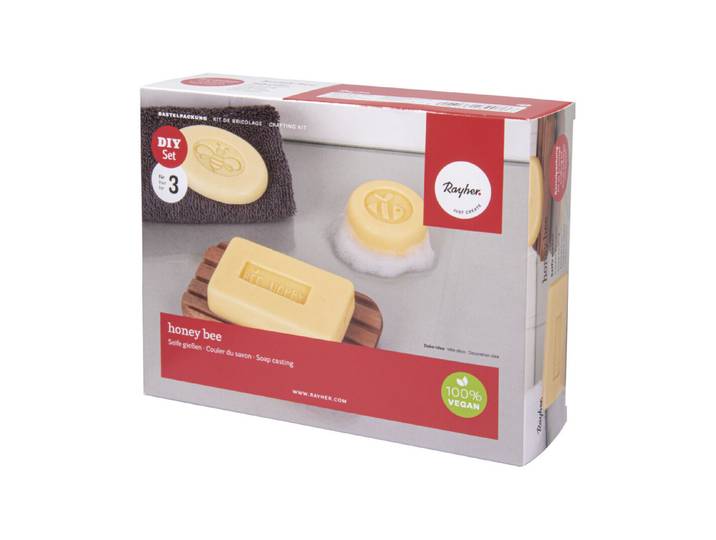 BP Seife honey bee , 200g Seife, 3 Formen, Farbduft, 4 Labels