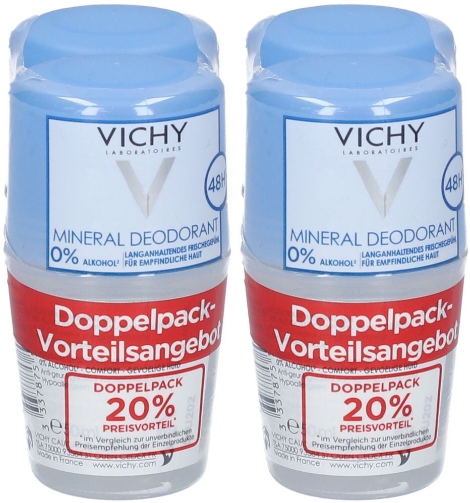 Vichy Mineral DEO RO DP x2 2x2x50 ml Roller