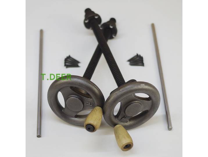 Matériel pour étau Moxon, ensemble de matériel d'étau d'établi à axe variable à double axe T.DEER HDW-3020-YD pour étau d'établi