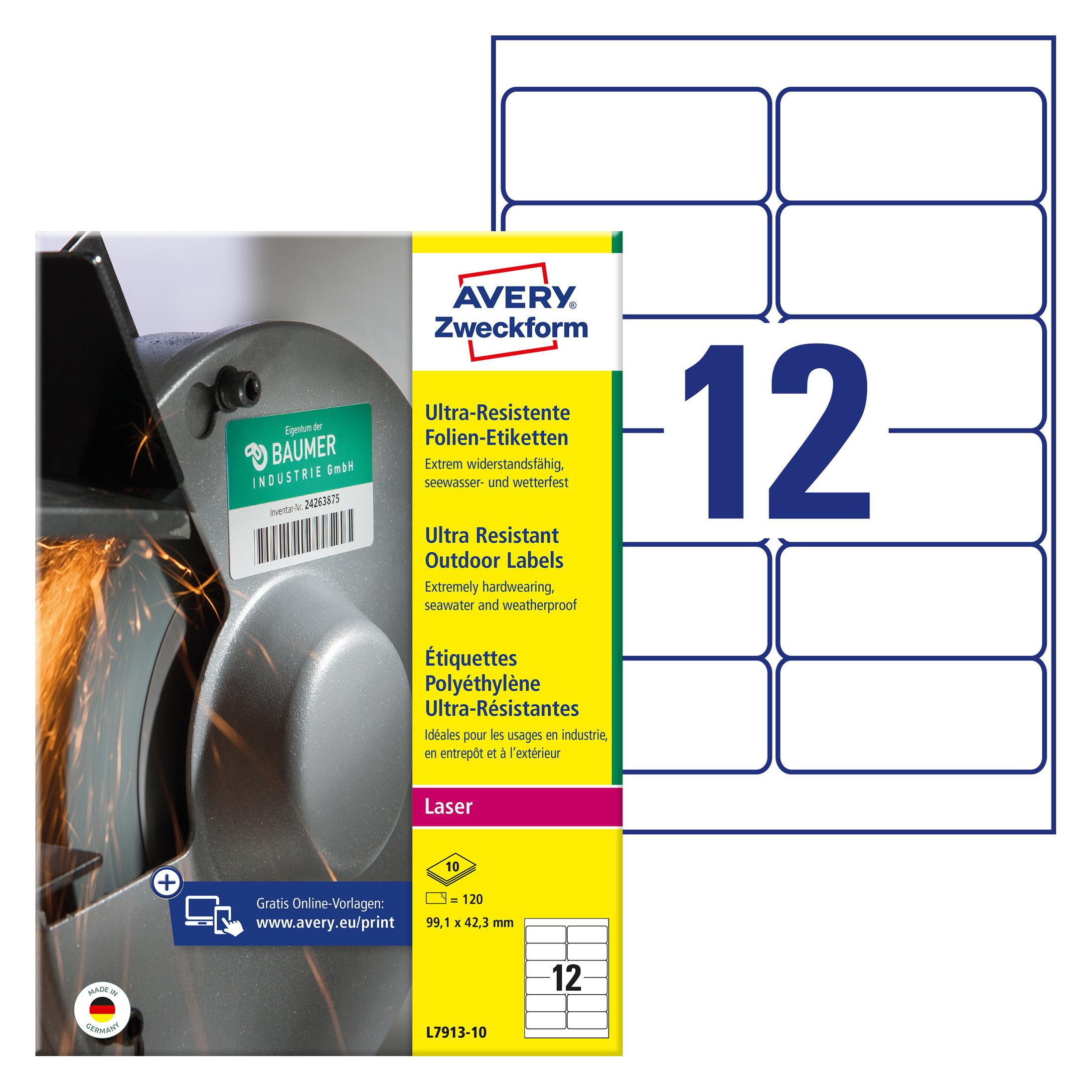 Avery Ultra-Resistent (L7913-10)