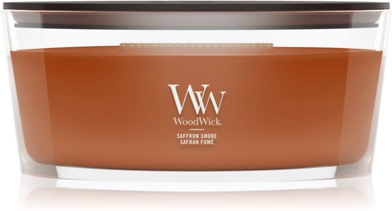 Woodwick Saffron Smoke bougie parfumée avec mèche en bois 453.6 g