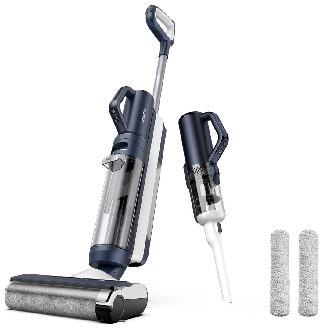 Tineco FLOOR ONE S5 COMBO, 2-in-1-Stabstaubsauger, Beutellos, Schwarz, Weiß, Trocken&Nass, Wasser, Aquafilterung