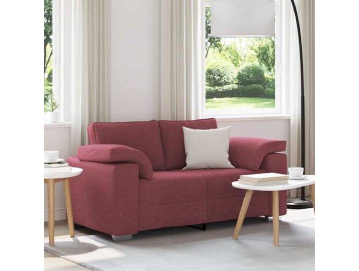 YUTAASU Zweisitzer Stoffsofa Weinrot 160 cm Breite Armlehnen, Atmungsaktives Design, Robustes Sitzgefühl, Für Wohnzimmer