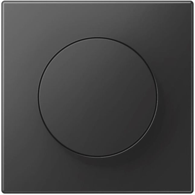 Jung Cache LS1740SWM avec bouton rotatif noir mat plastique (LS1740SWM)