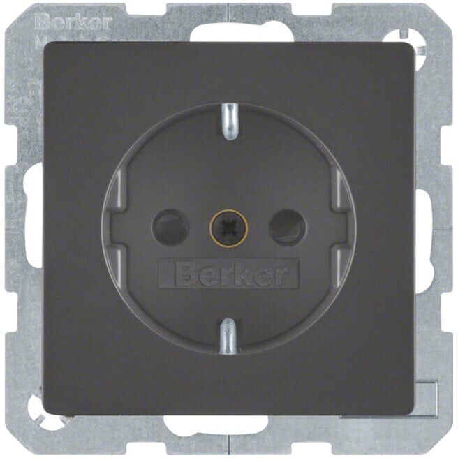 Berker Prise SCHUKO anthracite/satiné 47236086 (47236086)