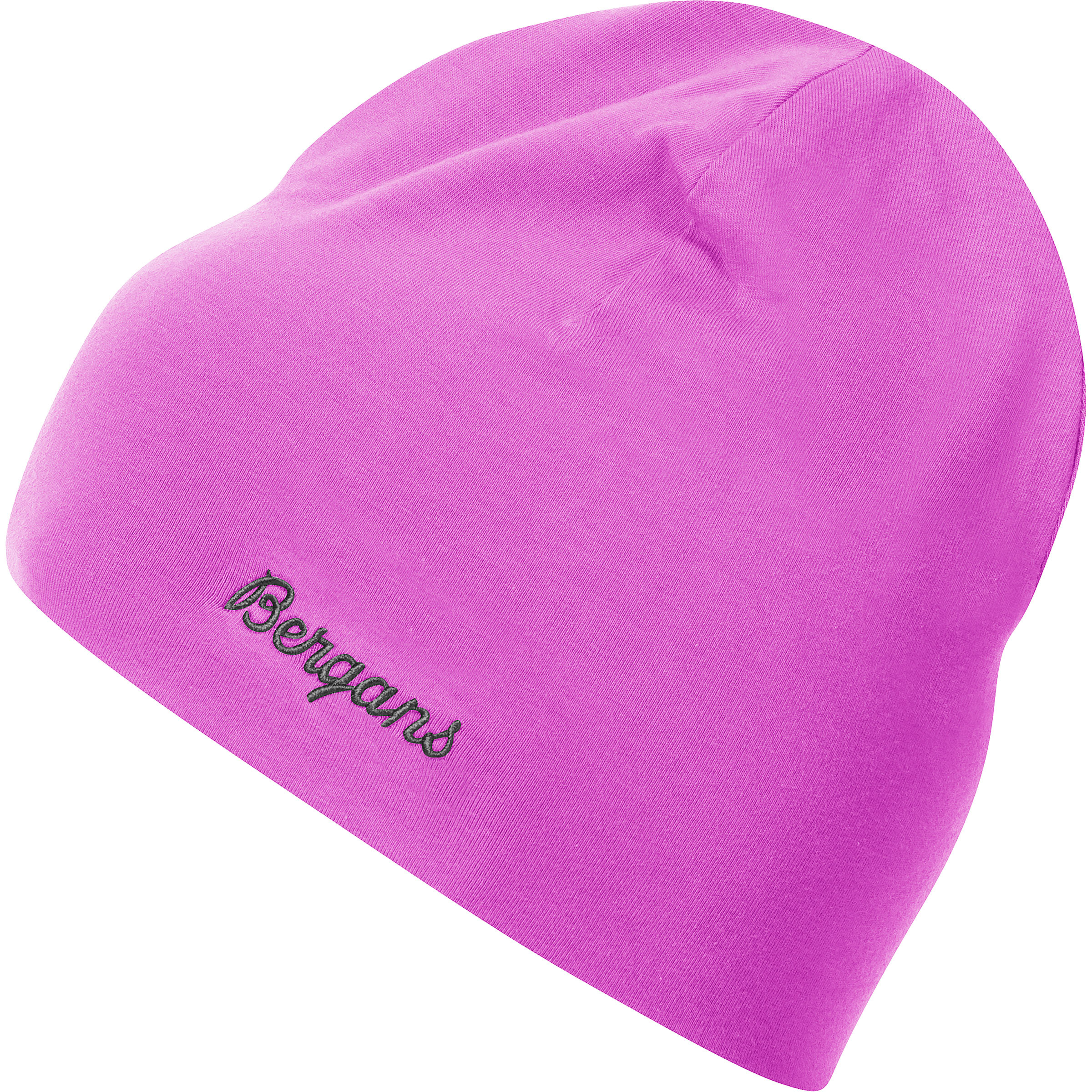 Bergans Cotton Kinder Mützen & Beanies lila Größe 52 Lifestyle Elastisch