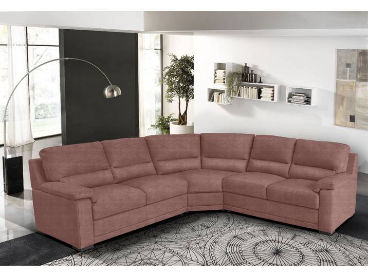 Ecksofa EGOITALIANO Doris, modernes Designerecksofa in hochwertigen Microfaserqualitäten , braun (cedar wood), B:266cm H:90cm T:246cm, Luxus-Mikrofaser BLUSH (100% Polyester) ist ein innovatives Mikrofasergewebe mit wasser- und fleckenabweisenden Eigenschaften. Sie verhindert das Eindringen von Flüssigkeiten und Ölen in das Textilgewebe. Mit einer neutralen Seifenlösung können Flecken von Kaffee, Tee, Wein, Fruchtsaft, Marmelade, Schokolade, Ketchup und anderen eiweiß- und fruchtsäurehaltige Lebensmitteln entfernt werden. Anschließend mit klarem Wasser ausspülen bzw. nachwischen. Mit einer Vorbehandlung mit Ethylalkohol und einer anschließenden Behandlung mit neutraler Seifenlösung können auch Flecken durch Kugelschreiber, Filzstiften, Kaugummi und Ölen entfernt werden. Anschließend mit klarem Wasser auswaschen bzw. nachwischen. Bitte beachte, dass die Fleckenentfernung unverzüglich nach Verschmutzung durchgeführt werden muss, um ein zufriedenstellendes Ergebnis zu erreichen., Sofas, Ecksofa, edle Detailverarbeitung, wahlweise fleckenabweisend oder in Lederoptik