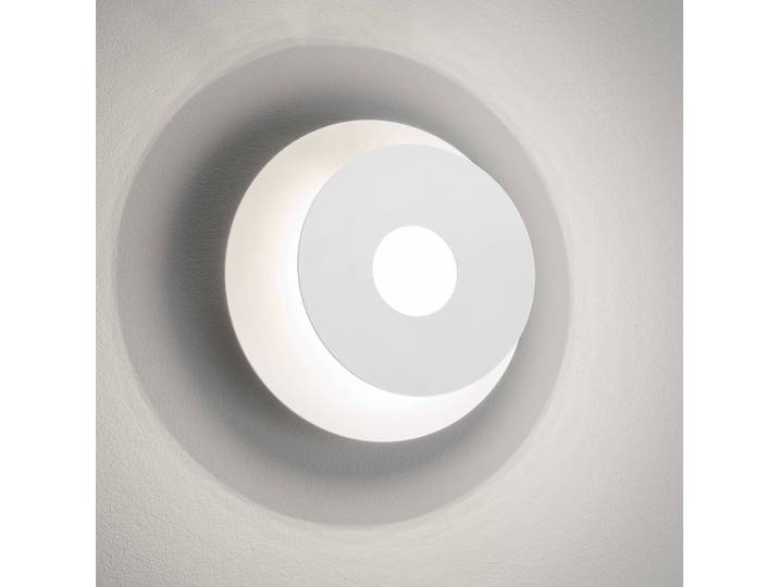 FISCHER & HONSEL Wandlampe Hennes, weiß / opal, für Wohn- / Esszimmer, Metall, Modern, LED Wandleuchte, Wandlampe Innen