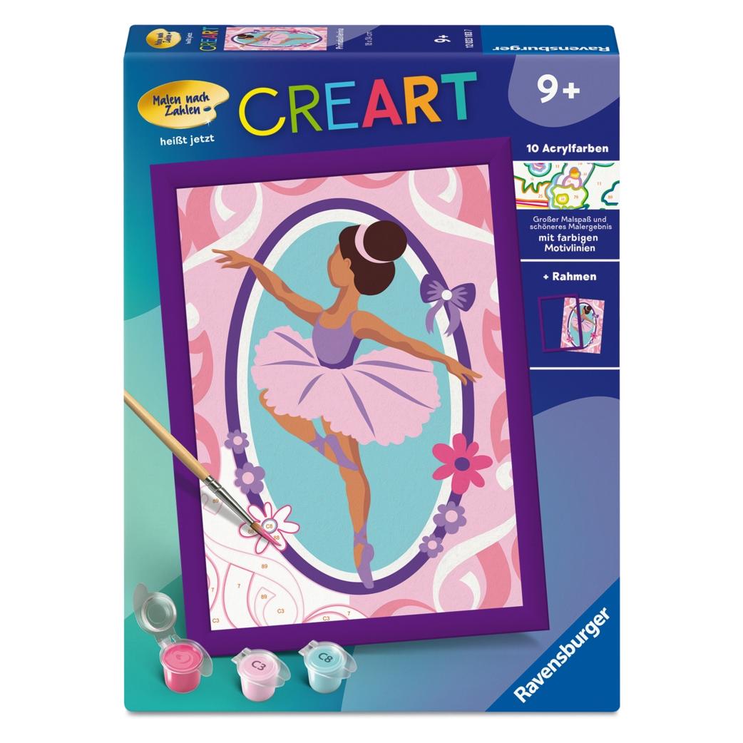 Ravensburger CreArt, Malen nach Zahlen Kinder - Primaballerina (4005555231837-4005555231837)