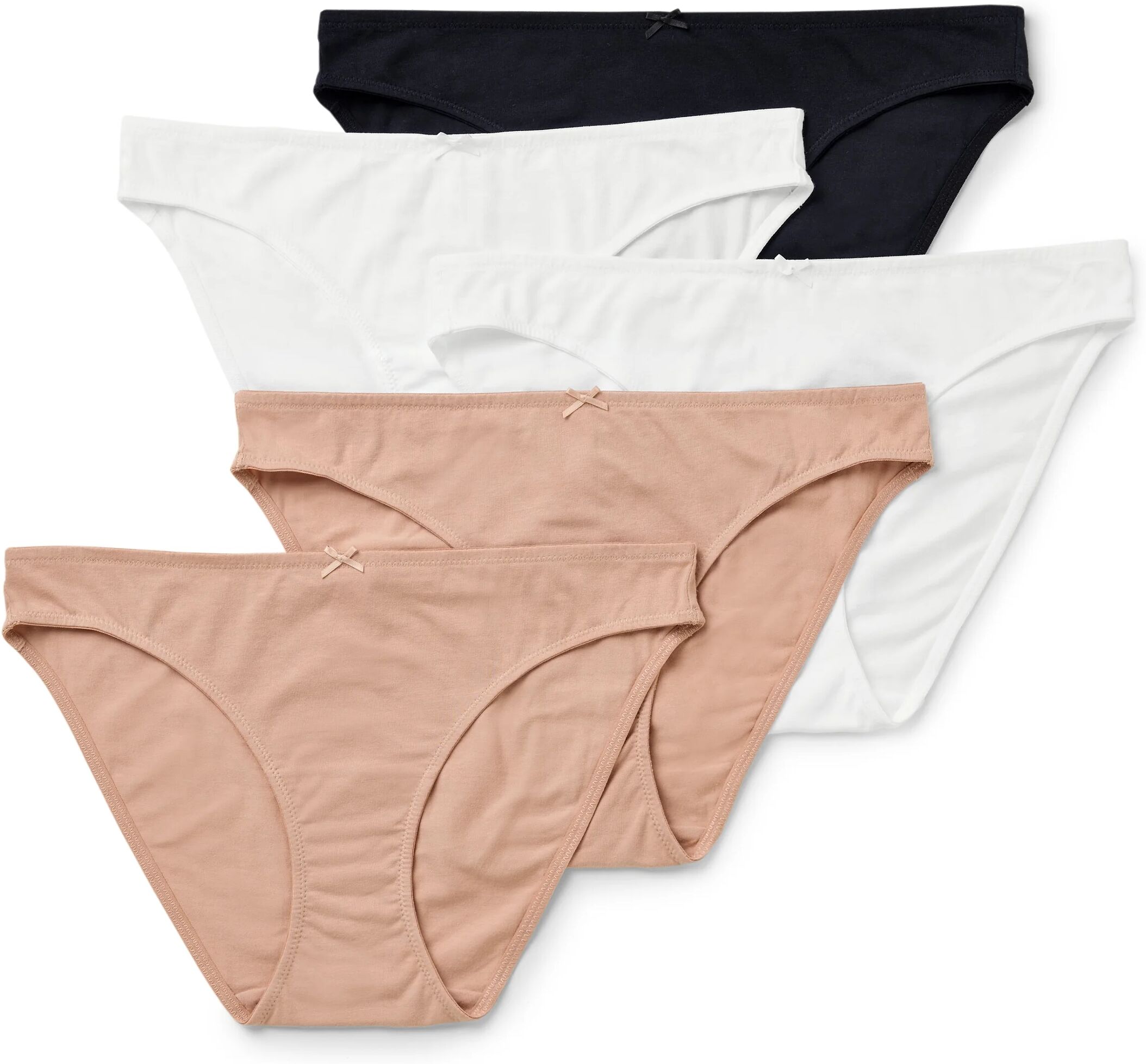 Tchibo - 5 Slips - Damen - Gr. M - schwarz