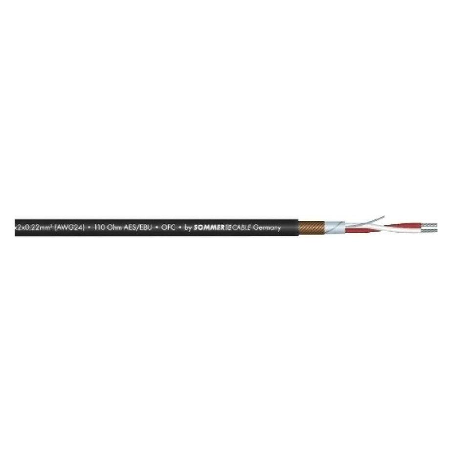 Sommer Cable DMX Kabel 2x0,22 100m sw SC-Semicolon (100 m) (3030744X)