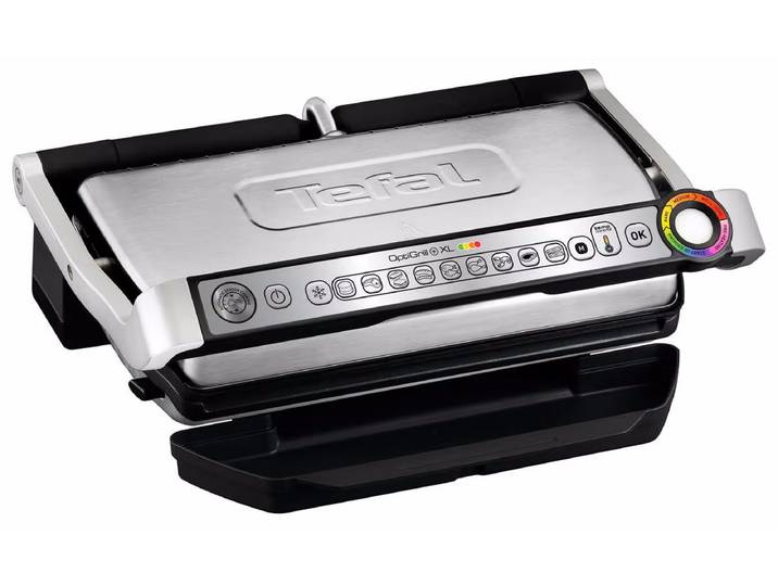 Tefal GC722D16CH OptiGrill+ XL Doppelplattengrill – Kontaktgrill – edelstahl / schwarz
