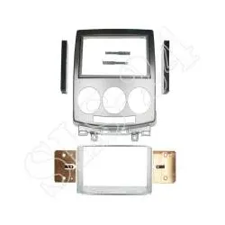 Doppel-DIN Radioblende Mazda 5 (CR1) 2005-2010 Silber Radio Blende Radiohalte...