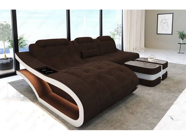 Ecksofa Elegante L-Form aus Stoff