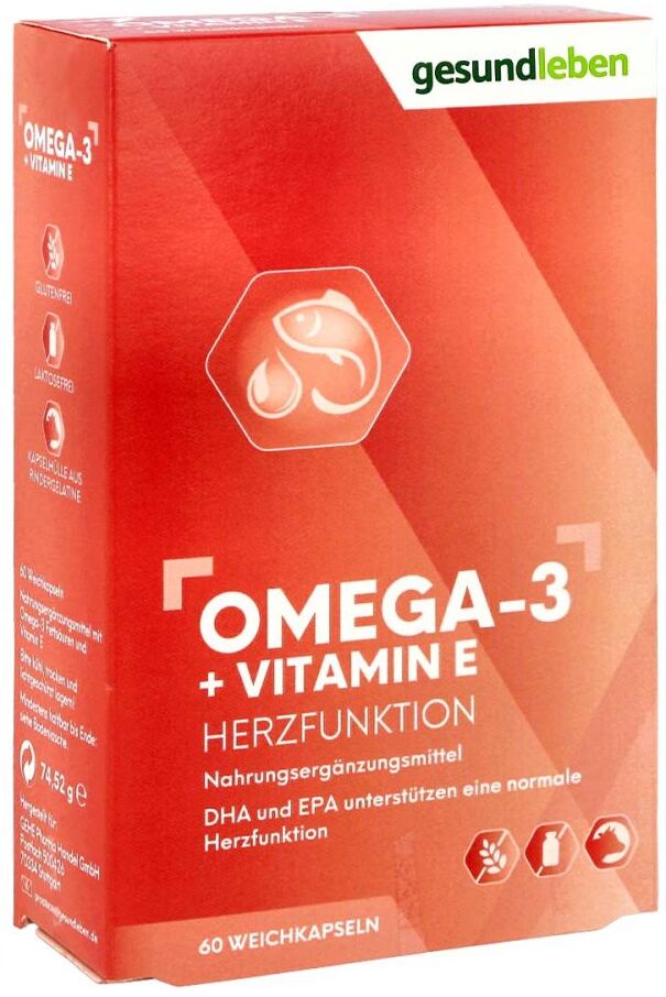 Gesund Leben Omega-3 1.000 mg Kapseln+vitamin E
