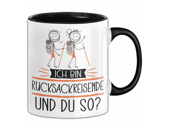 Trendation Tasse Rucksackreisende Tasse Geschenk Ich Bin Rucksackreisende Und Du So G