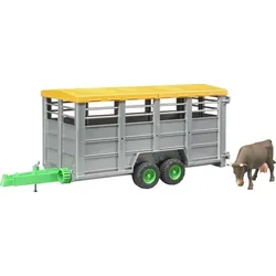Bruder bruder 02227 Viehtransportanhänger mit Rind