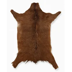 FELL Ziegenfell Braunlich Naturfarben Teppich ca. 90 cm 1.Wahl