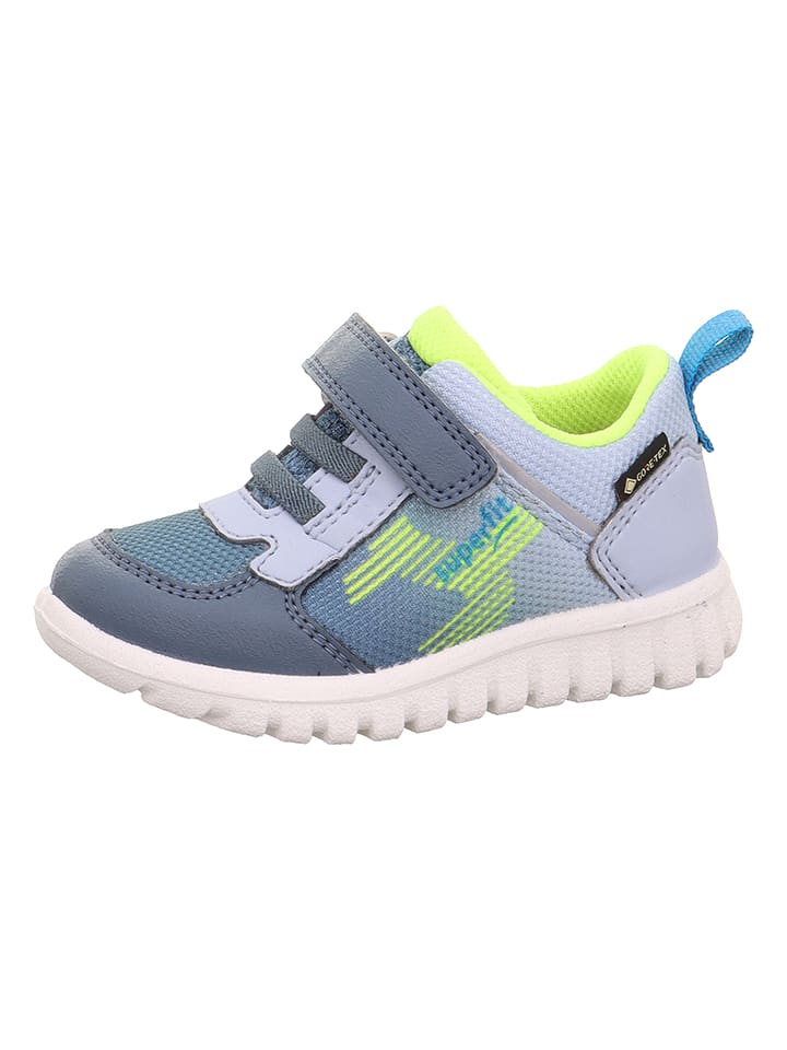 superfit Leder-Sneakers "Sport 7" in Blau/ Hellblau - 23