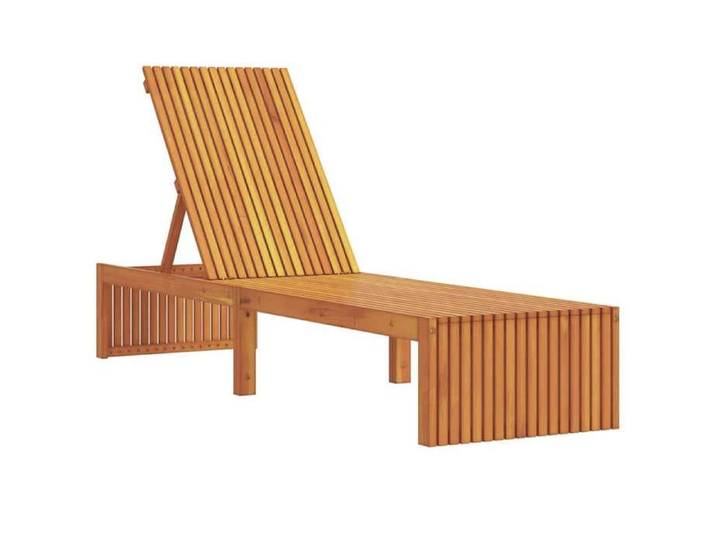 STAR SALE® Transat Marron - Résistance aux UV - 55x200x94cm Bois d'acacia massif T4864