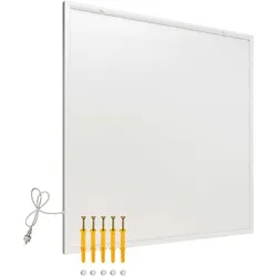 Wiltec Infrarotheizung 290W Heizpaneel IR Heizung Elektroheizung Effizient, Heizkörper, Weiss