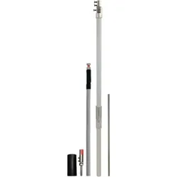 Dehn 819675 HVI light plus mit Stützrohr -SET- D 40 mm L 3400 mm HVI LI PL L6M SR2400 FSP1000 GFK AL V2A HVILIPLL6MSR2400FSP1000GFKALV2A