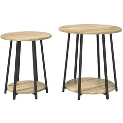 vidaXL, Couchtisch + Beistelltisch, Yaluna