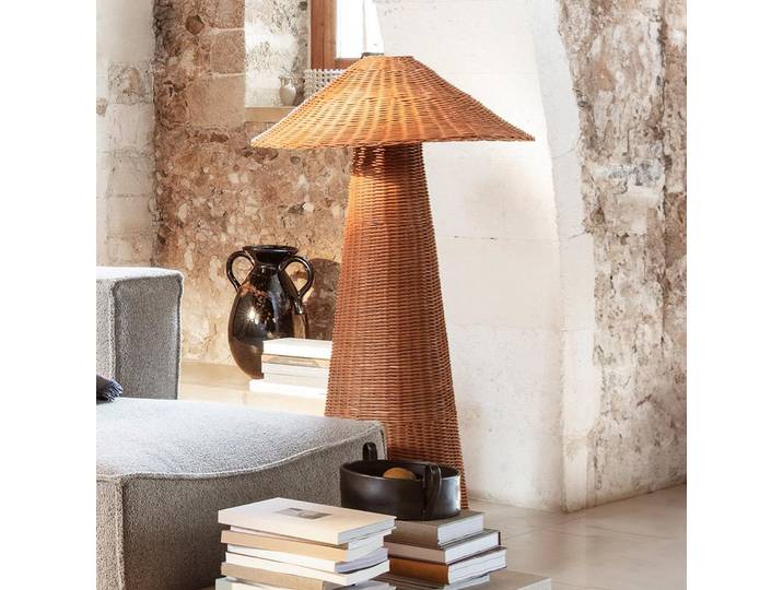 Dou Stehleuchte Natural - Ferm Living - Wohnzimmer - Design - Holz - Einflammig