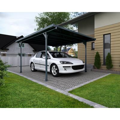 Einzelcarport PALRAM - CANOPIA "Verona", grau (anthrazit), B/H/T: 204cm x, Carports, 100% UV-geschützt