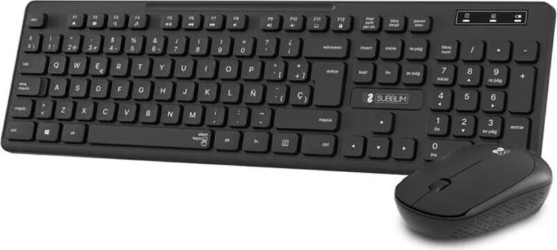 Subblim Combo Business Slim Cssw10 Teclado Y Ratón Inalámbrico Silencioso Talla Única Unisex