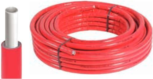 Couronne tube multicouche MULTILAYER PIPE gaine rouge 50 m 20x2 COMISA 87.80.346 Rouge