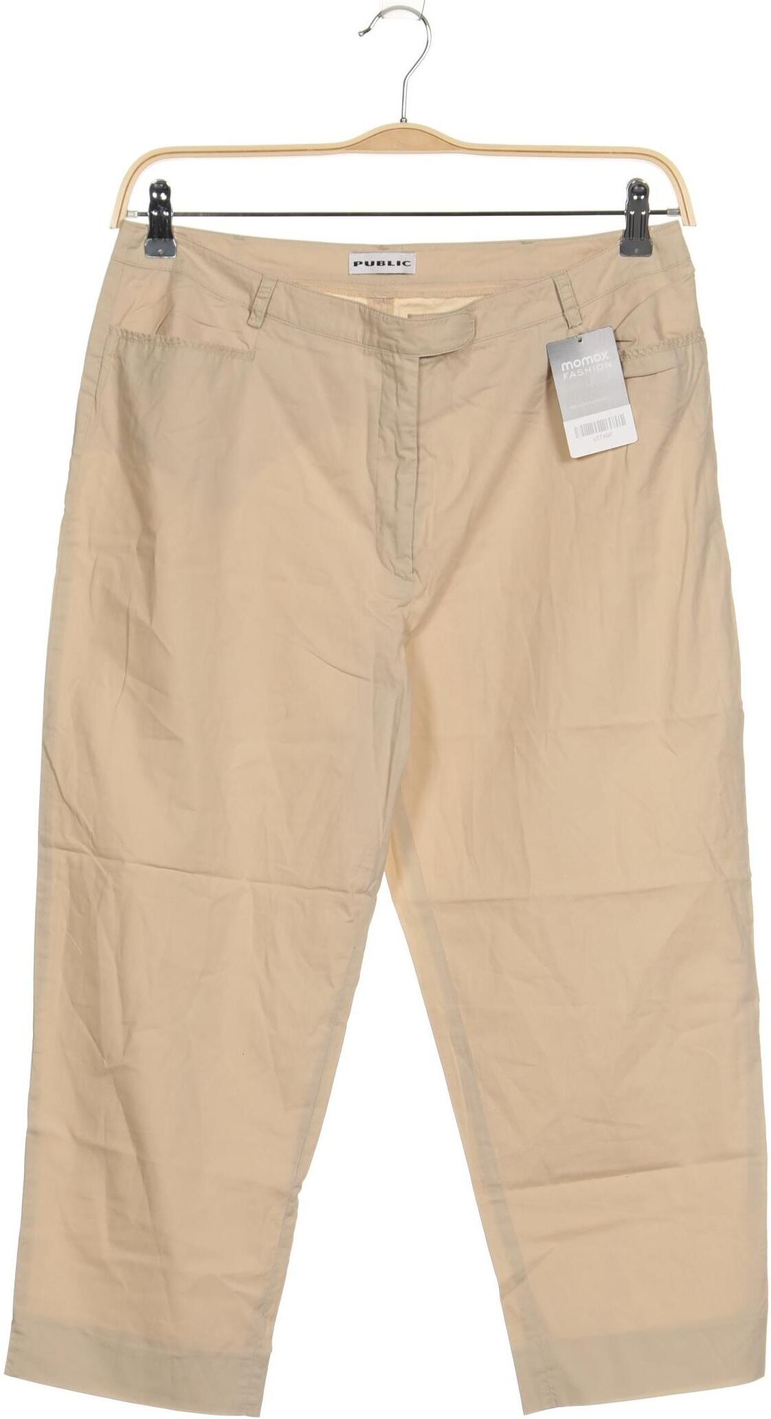 Public Damen Stoffhose, Beige, Gr. W31, kein / Etikett - Second Hand