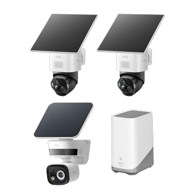 SoloCam E50 2-Cam Kit + TrackLight Cam S1 White