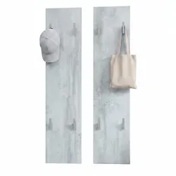 GARDEROBENPANEEL Wandpaneel Beton Oxid Optik