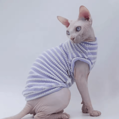 Inspire Curations BreezyFit Sphynx Cat Summer Vest purple xl