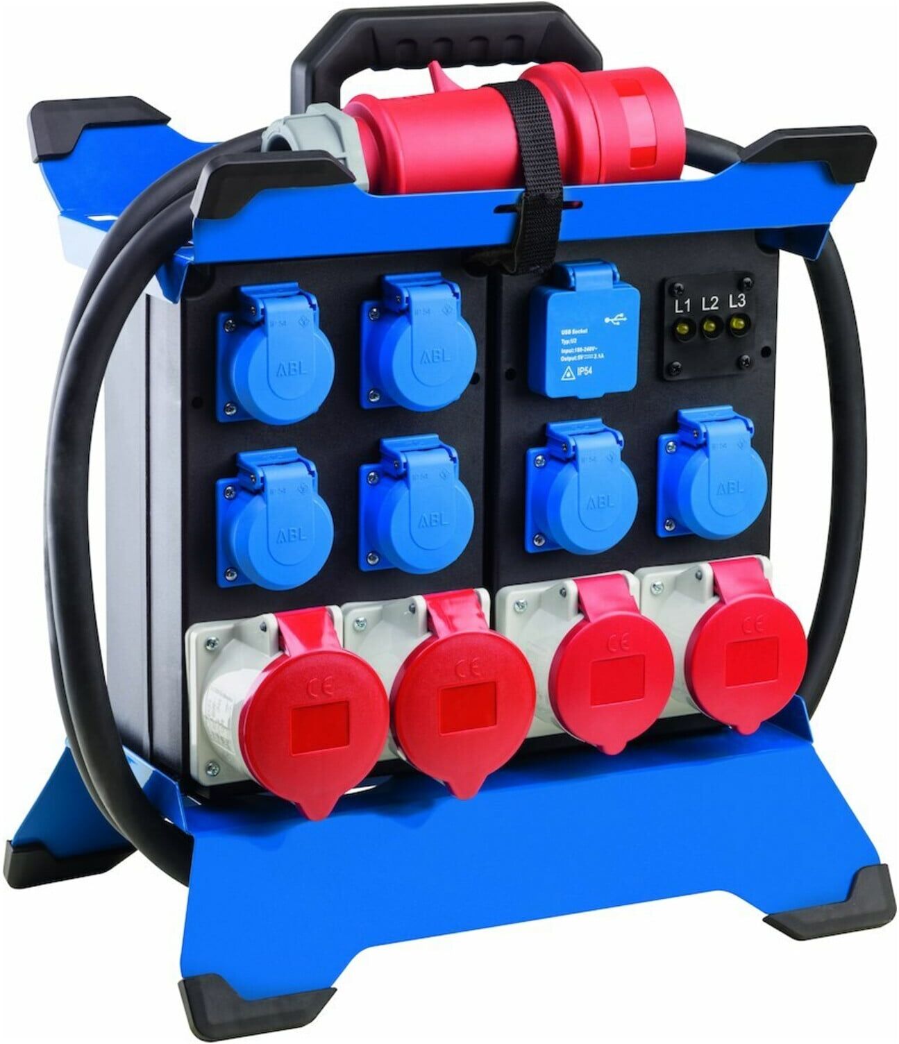 CEE-Standstromverteiler STECKY DUO 3 CEE-Stecker 400V,32 A,5-polig AS-SCHWABE ; as - Schwabe (60933)