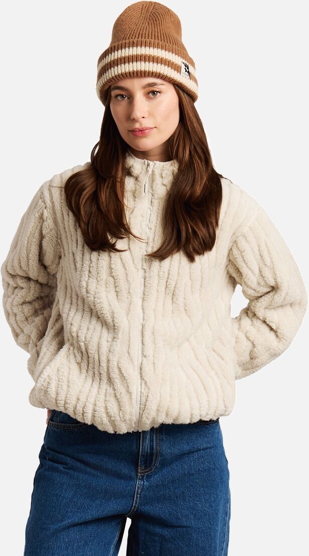 Protest Sudadera de mujer Bleach full zip .  Blanco