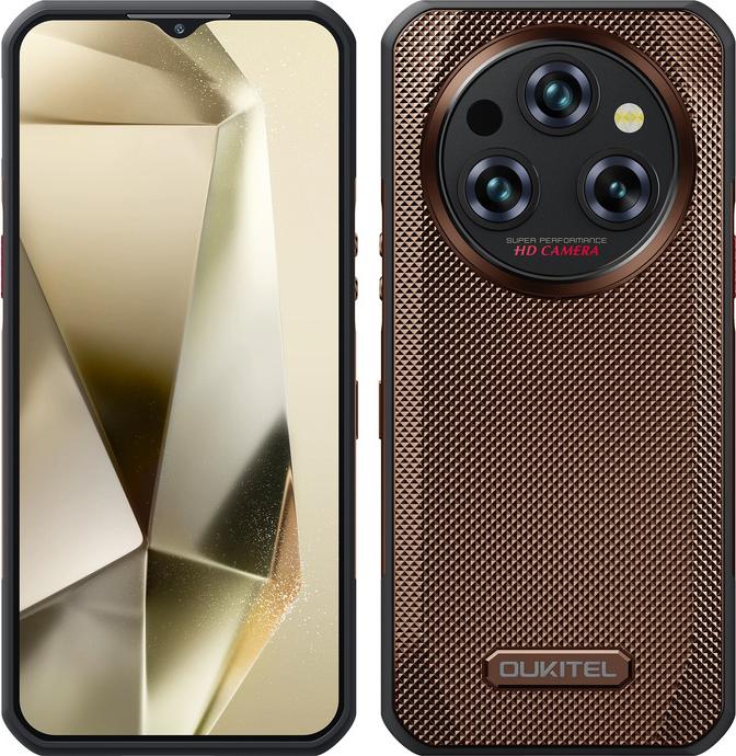 Smartphone Oukitel WP35, 8/256 GB, 11000 mAh, Dual-SIM, Farbe: Gold