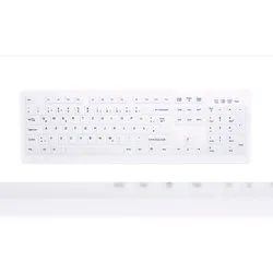 CHERRY AK-C8100 Desinfizierbare Hygienetastatur mit Nummernblock weiß